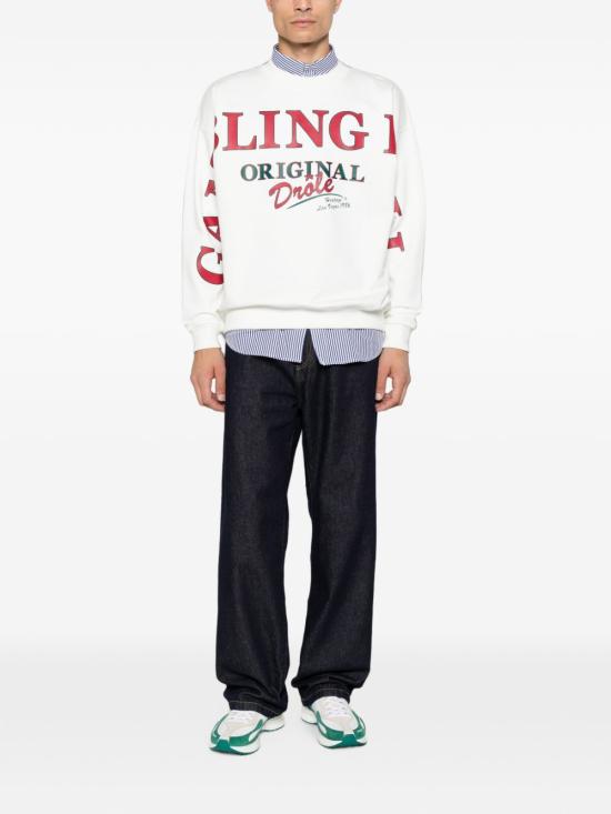 26FW 드롤드무슈 긴팔 티셔츠 SW211CO127 OW BIANCO - DROLE DE MONSIEUR