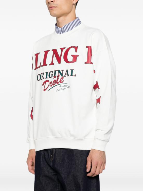 26FW 드롤드무슈 긴팔 티셔츠 SW211CO127 OW BIANCO - DROLE DE MONSIEUR