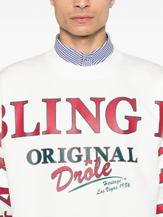 26FW 드롤드무슈 긴팔 티셔츠 SW211CO127 OW BIANCO - DROLE DE MONSIEUR