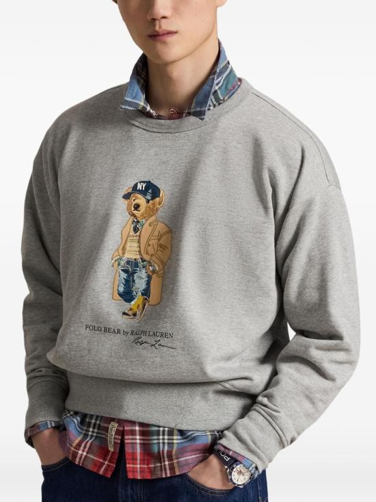 26FW 폴로 랄프로렌 긴팔 티셔츠 710B27080 001 GRIGIO - POLO RALPH LAUREN