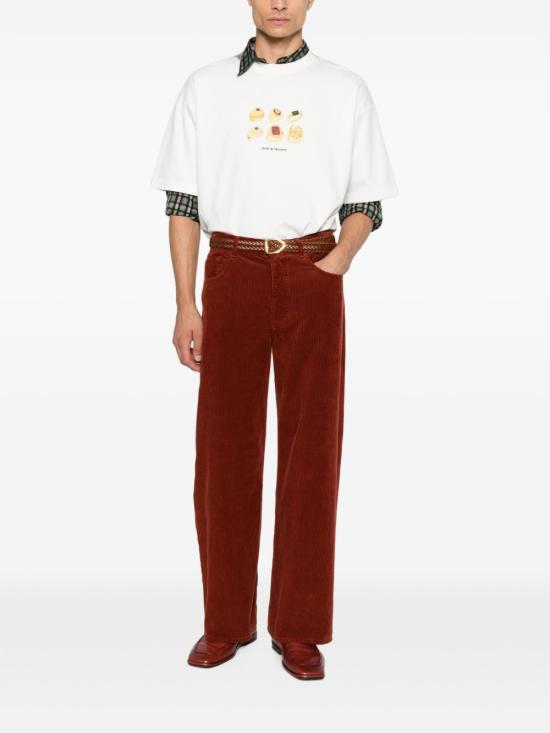 26FW 드롤드무슈 반팔 티셔츠 TS341CO002 OW BIANCO - DROLE DE MONSIEUR