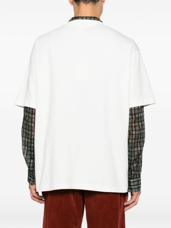 26FW 드롤드무슈 반팔 티셔츠 TS341CO002 OW BIANCO - DROLE DE MONSIEUR