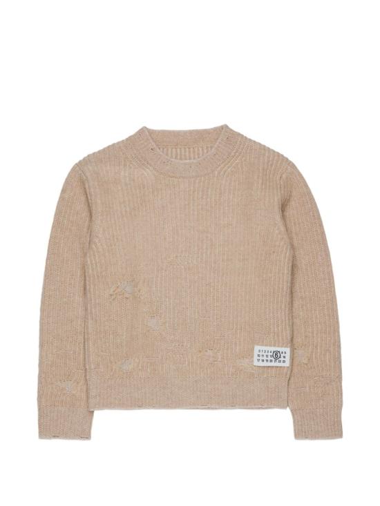 26FW [키즈] MM6 메종마르지엘라 니트/스웻셔츠 M60881MM06K M6C54 BIANCO