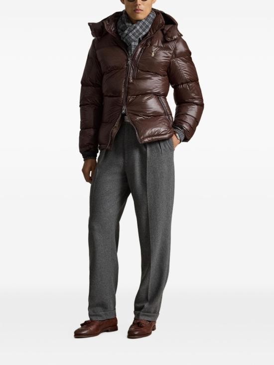 26FW 폴로 랄프로렌 고햄 글로시 다운 자켓 710968281 500 MARRONE - POLO RALPH LAUREN
