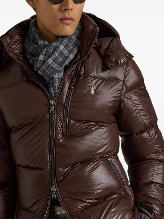 26FW 폴로 랄프로렌 고햄 글로시 다운 자켓 710968281 500 MARRONE - POLO RALPH LAUREN