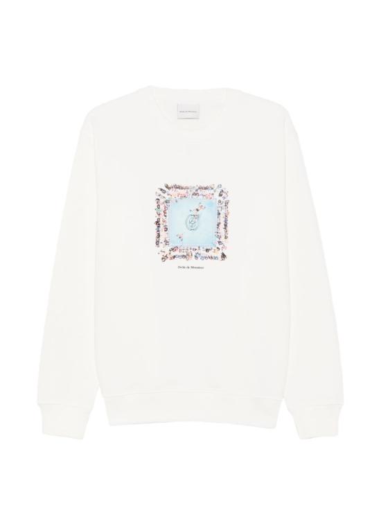 26FW 드롤드무슈 긴팔 티셔츠 SW220CO127 OW BIANCO