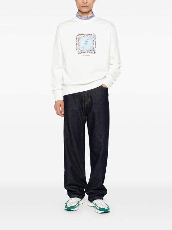 26FW 드롤드무슈 긴팔 티셔츠 SW220CO127 OW BIANCO - DROLE DE MONSIEUR