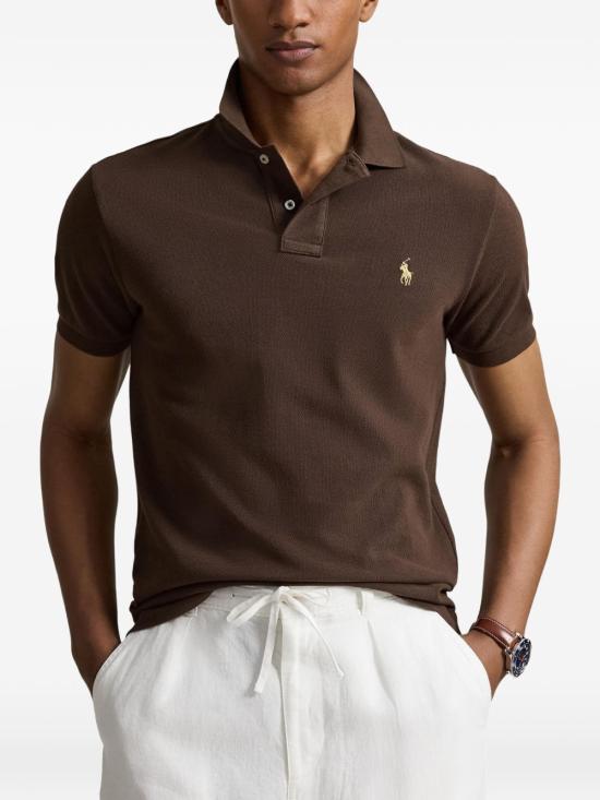 26FW 폴로 랄프로렌 폴로 티셔츠 710536856 509 MARRONE - POLO RALPH LAUREN
