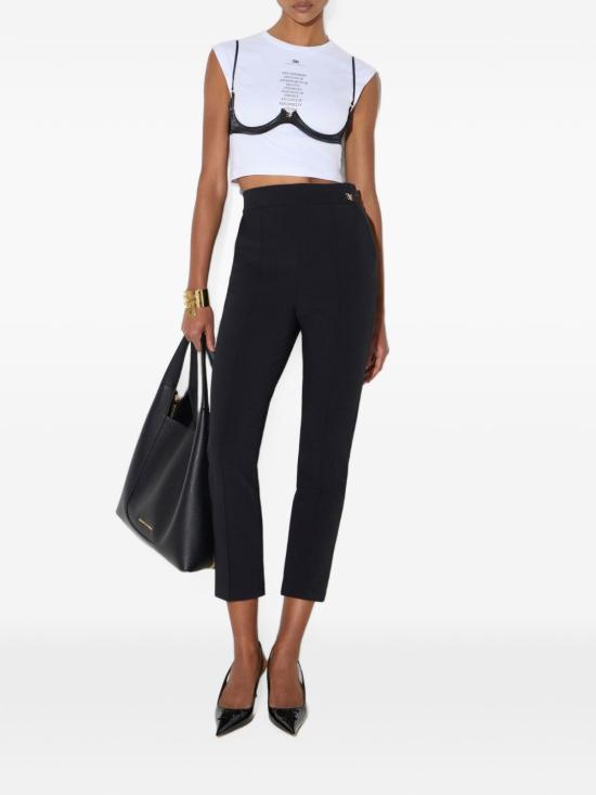 26FW 엘리자베타프랜치 스트레이트 팬츠 PA22067E2 110 BLACK - ELISABETTA FRANCHI