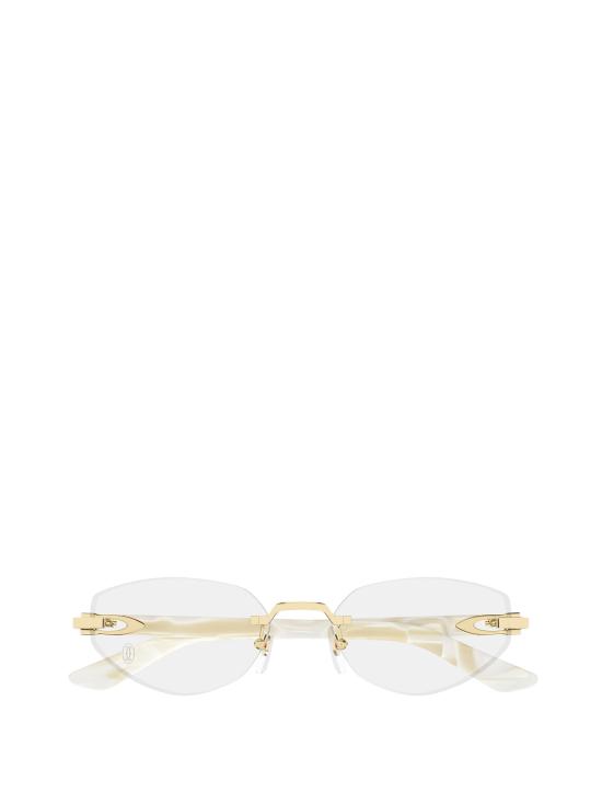 26FW 까르띠에 림리스 무테 안경 CT0609O 003 GOLD