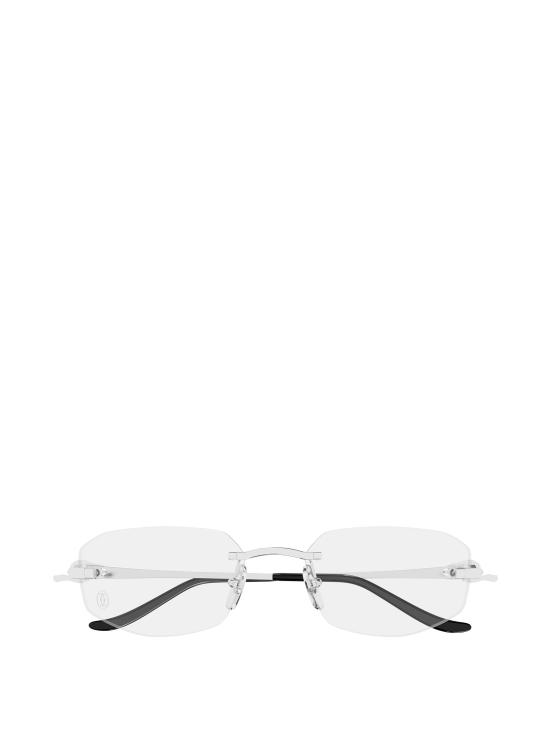26FW 까르띠에 림리스 무테 안경 CT0601O 002 SILVER