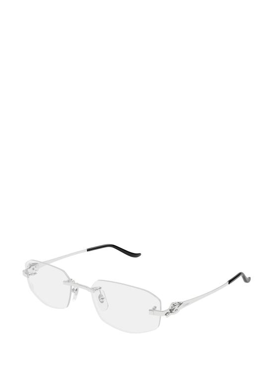 26FW 까르띠에 림리스 무테 안경 CT0601O 002 SILVER - CARTIER