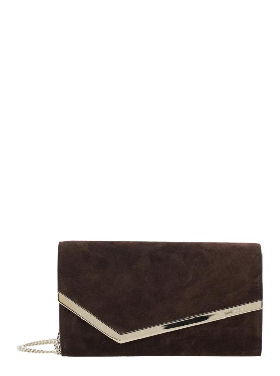 26FW 지미추 클러치/파우치 EMMIESUECHOCOLATELIGHTGOLD Brown