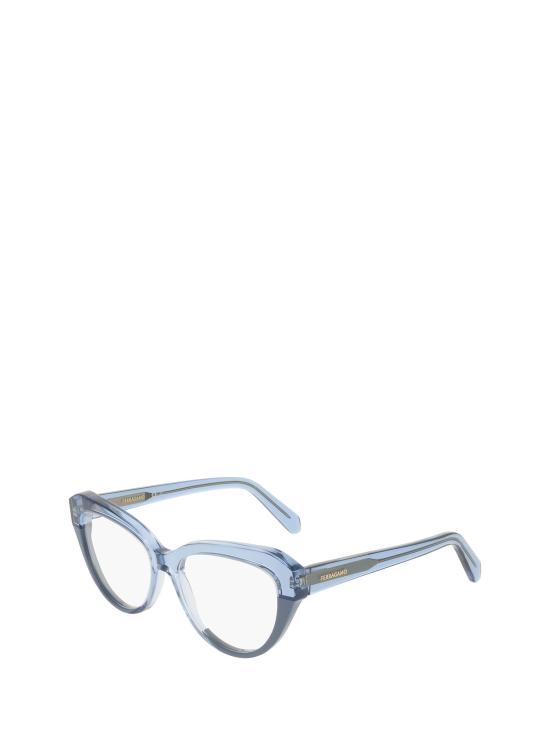 26FW 살바토레 페라가모 안경 SF3046 433 TRANSPARENT BLUE - SALVATORE FERRAGAMO