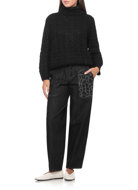 26FW 빠니깔레 스웨터 D390479CL 39D11B0995 BLACK - PANICALE
