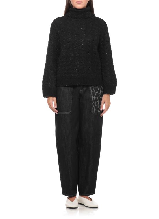 26FW 빠니깔레 스웨터 D390479CL 39D11B0995 BLACK - PANICALE