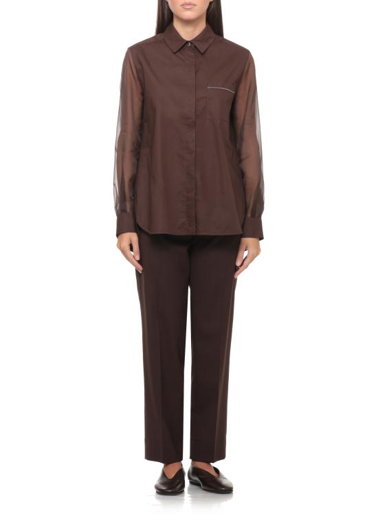 26FW 빠니깔레 블라우스 D391467CAM 39D40B0291 BROWN - PANICALE