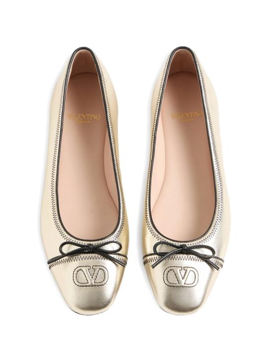 26FW 발렌티노 가라바니 플랫 슈즈 WS0QA8TME ZMA PLATINO NERO - VALENTINO GARAVANI