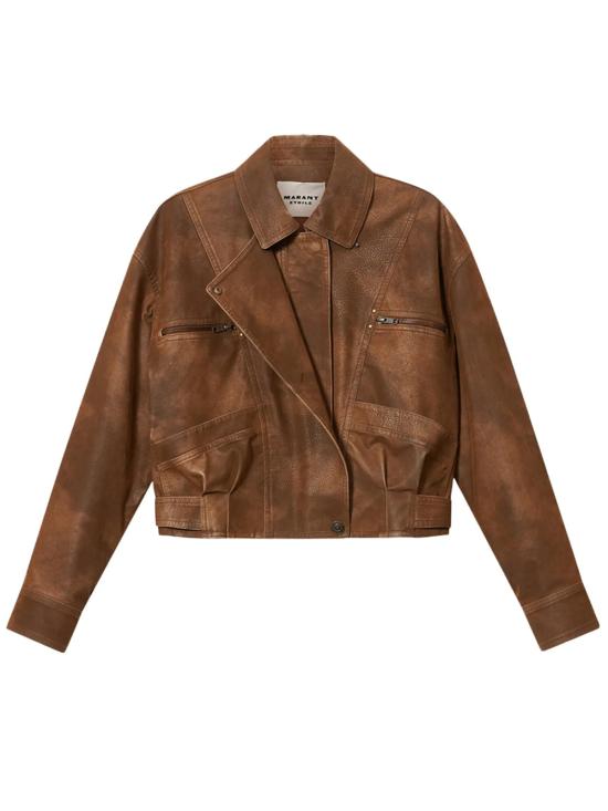 26FW 이자벨마랑에뚜왈 가죽 자켓 VE0732FA D3B01E 50BW BROWN