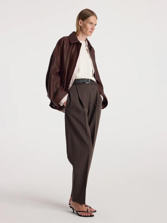 26FW 로에 가죽 자켓 42111254 219 CHESTNUT - ROHE