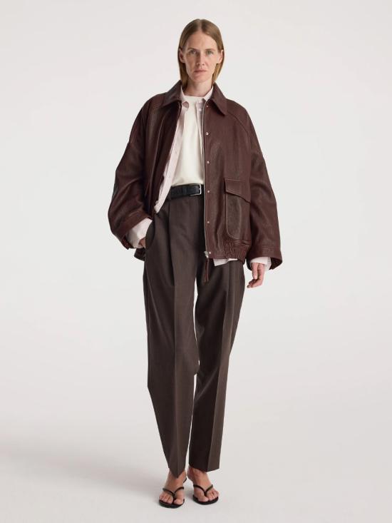 26FW 로에 가죽 자켓 42111254 219 CHESTNUT - ROHE