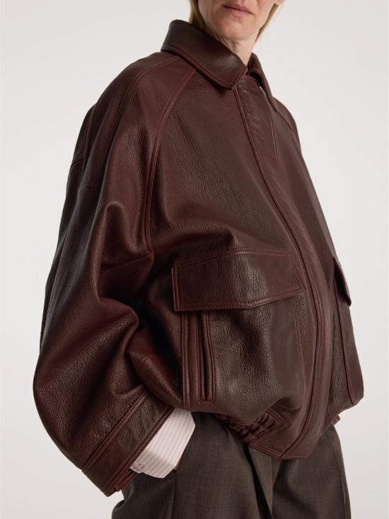 26FW 로에 가죽 자켓 42111254 219 CHESTNUT - ROHE