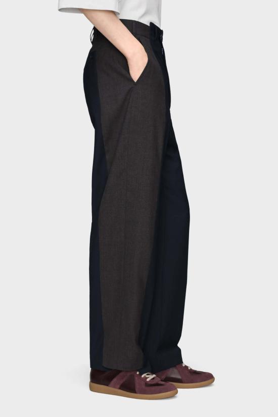  마르지엘라 스트레이트 팬츠 메종  스플라이스드 테일러드 팬츠 블루 - MAISON MARGIELA