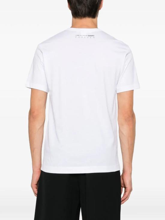 26FW 꼼데가르송 반팔 티셔츠 FZ T004 PER 4 WHITE - COMME DES GARCONS