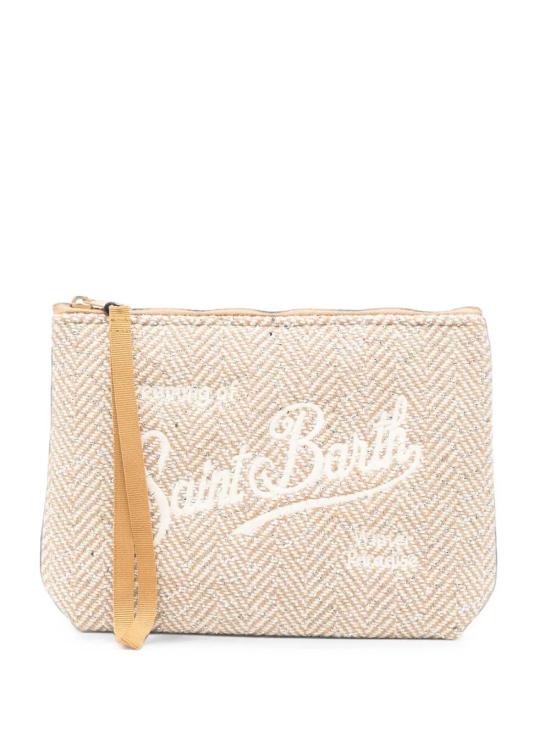 26FW 세인트바쓰 클러치/파우치 ALI0022 03981M HERRINGBONE 11 STRASS EMB