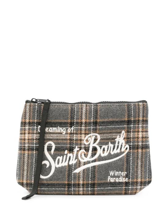 26FW 세인트바쓰 클러치/파우치 ALI0022 00321M TARTAN 1519 EMB