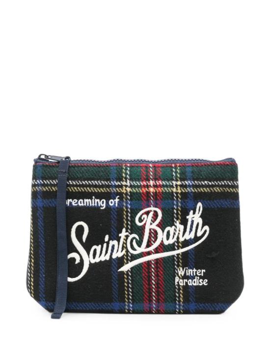 26FW 세인트바쓰 클러치/파우치 ALI0022 02549M TARTAN 61 EMB