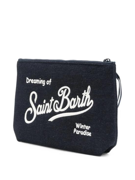 26FW 세인트바쓰 클러치/파우치 ALI0031 02715M DENIM DARK EMB - MC2 SAINT BARTH