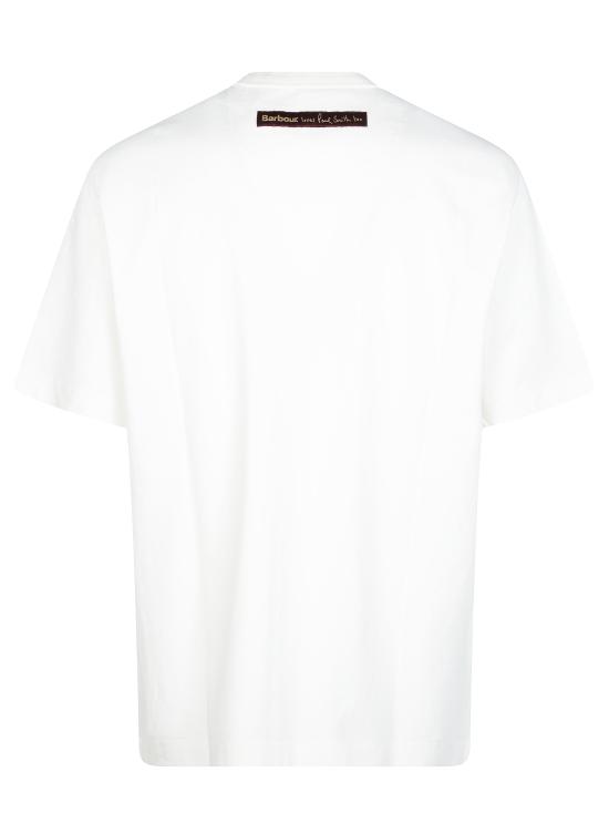 26FW 바버 X 폴스미스 반팔 티셔츠 MTS1697 WH32 BIANCO - BARBOUR X PAUL SMITH