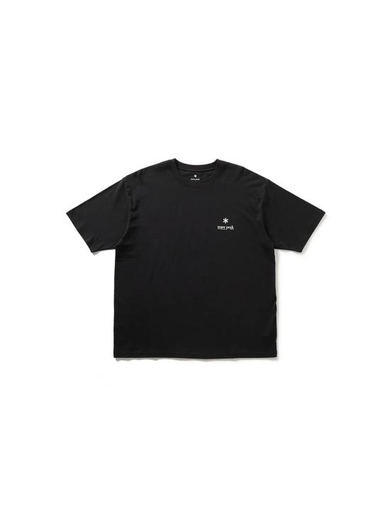 26FW 스노우피크 반팔 티셔츠 Cotone Biologico Nero 소재의 Maniche Corte 티셔츠 - SNOW PEAK