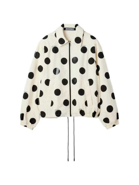 26FW 자크뮈스 자켓 26HOUM00139AW00979 PRINT BLACK POLKA DOTS SH 1ID - JACQUEMUS