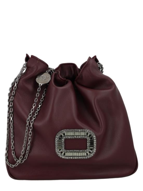 26FW 로저비비에 레더 필그림 미니백 RBWABDK0100YDR R802 Burgundy