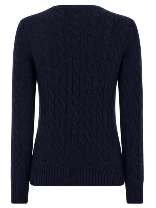  폴로 랄프로렌 폴로 자수 케이블 니트 스웨터 211971865 003HUNTERNAVY Blue - POLO RALPH LAUREN
