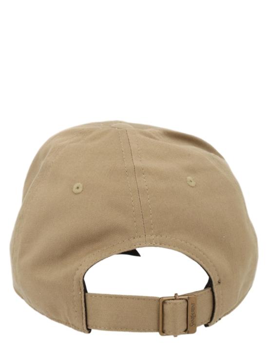  생로랑 Y 바시티 개버딘 캡 816871 3YR572978 Brown - SAINT LAURENT