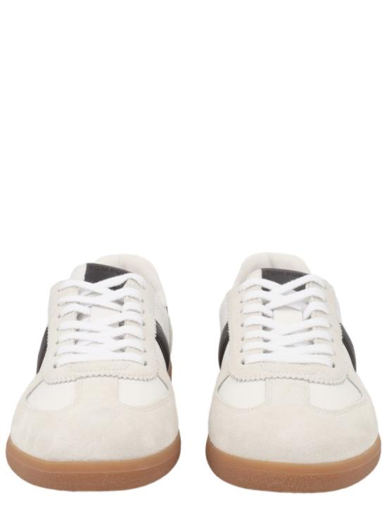 26FW 톰포드 스웨이드 & 스무스 레더 스니커즈 J1584 LCL457NWWZ White