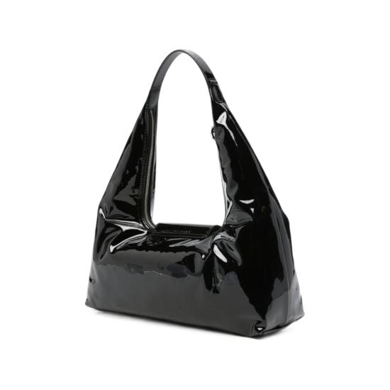  롱샴 가방 페이턴트 카프 가죽 숄더백 블랙 - LONGCHAMP