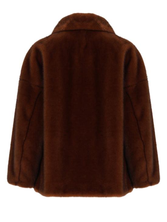 26FW 에르노 페이크 퍼 패치 포켓 코트 GC000600D 127398800 Brown - HERNO