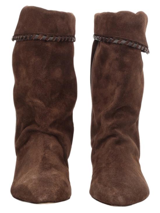 26FW 이자벨마랑 달비 드레이프 스웨이드 카프스킨 레더 부츠 BO0188FB C1A20S50CL Brown