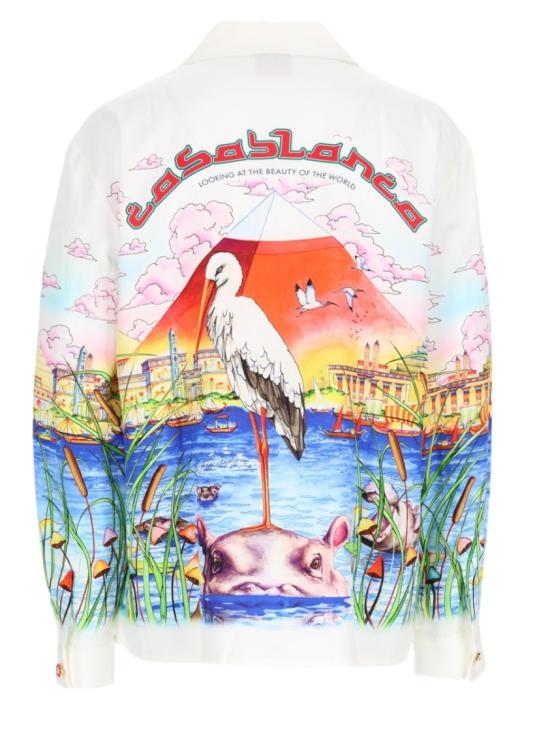 26FW 카사블랑카 셔츠 M PF26 SH 006 04EGYPTASITWAS Multicolor - CASABLANCA