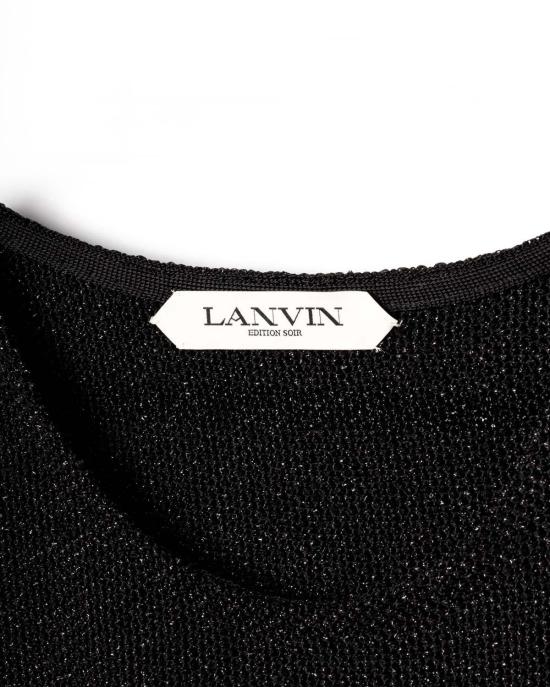  랑방 숏 원피스 자수 프린지 미니 드레스 블랙 - LANVIN