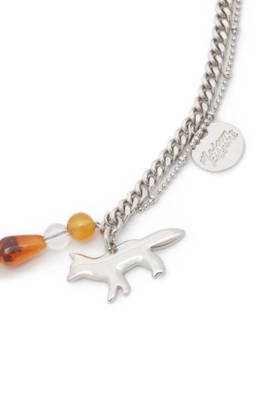  메종키츠네 목걸이/팬던트 MW06603AP0007 M000 METALLIC - MAISON KITSUNE