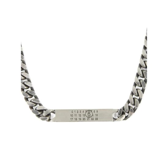  MM6 메종마르지엘라 목걸이/팬던트 Mm6 메종 마르지엘라 케이블 링크 목걸이 실버 - MM6 MAISON MARGIELA