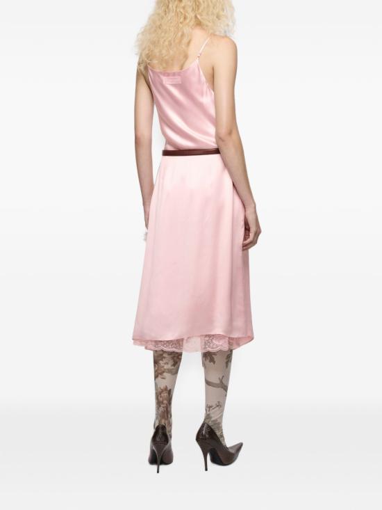 26FW 아크네 스튜디오 샤이니 새틴 슬립 드레스 A20963 AD4 PINK - ACNE STUDIOS