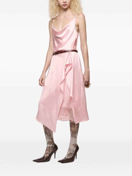 26FW 아크네 스튜디오 샤이니 새틴 슬립 드레스 A20963 AD4 PINK - ACNE STUDIOS