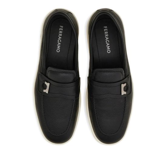  살바토레 페라가모 로퍼 페라가모 디어스킨  블랙 - SALVATORE FERRAGAMO