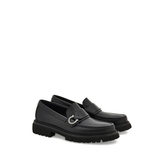  살바토레 페라가모 로퍼 페라가모 송아지 가죽  블랙 - SALVATORE FERRAGAMO